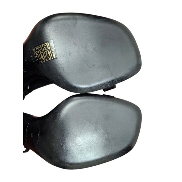 Authentic Burberry Women Black STEFANIE Toe-Ring Leather Stiletto Sandals  US 7 - Picture 14 of 16